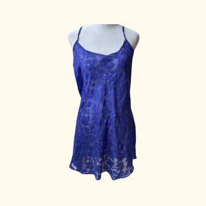 Inner Most Lace Nightdress | Blue Floral | Size M | Vintage